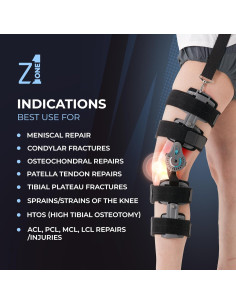Rodillera Inmovilizadora Z1 K9 Eco Ajustable para Recuperación 2