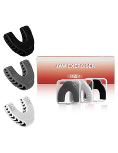 Entrenador de Mandíbula Genérico 3PCS Silicona 3 Niveles