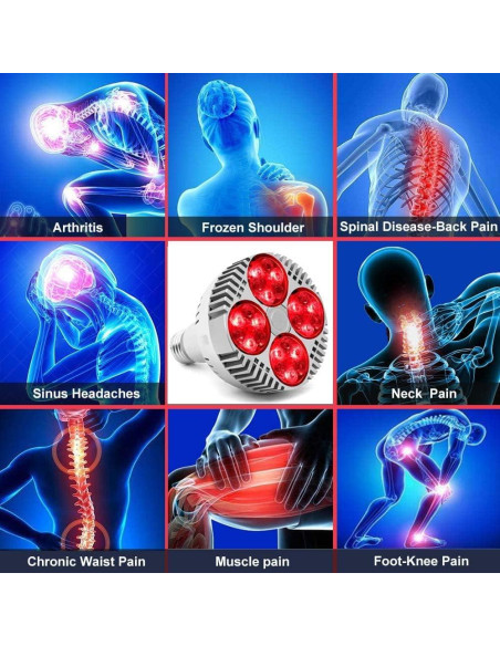 Lámpara Terapia Luz Roja PDGROW 48W E26 670nm 850nm