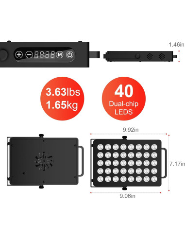 Dispositivo Terapia Luz Roja BLISSCO BN-40 40 LEDs 55W