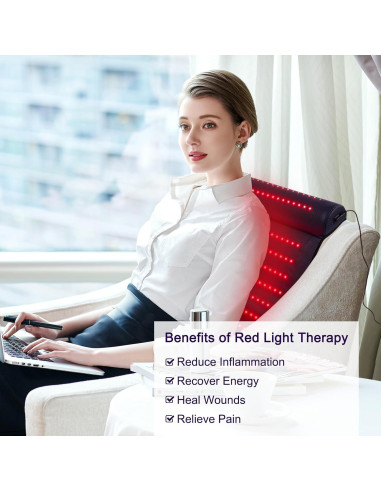 Terapia de Luz Roja Xinheyie 660nm 850nm Alivio Dolor Espalda