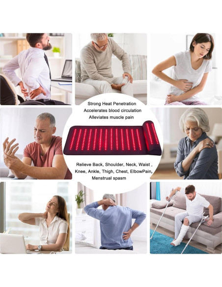 Terapia de Luz Roja Xinheyie 660nm 850nm Alivio Dolor Espalda