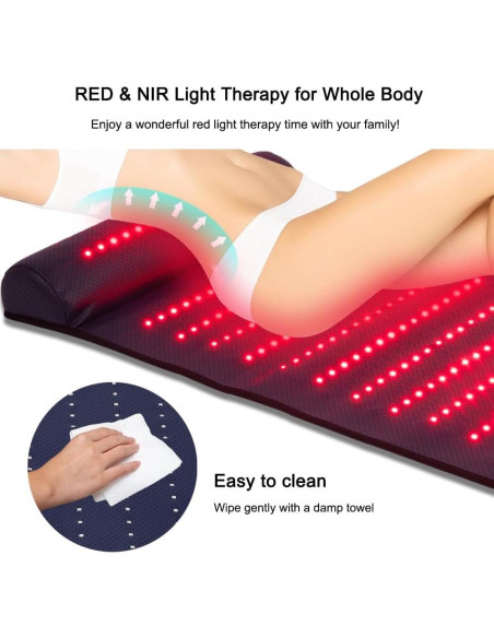 Terapia de Luz Roja Xinheyie 660nm 850nm Alivio Dolor Espalda