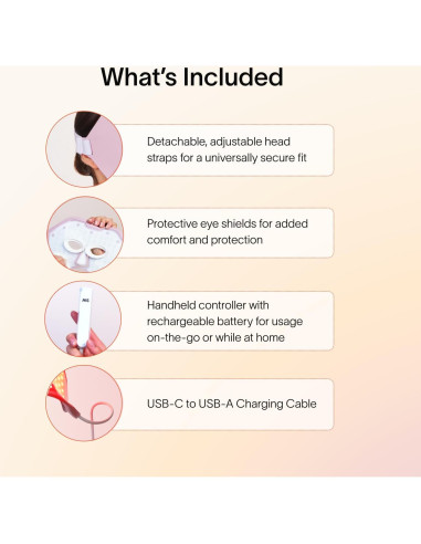 Mascarilla Terapia Luz Roja Solawave 10 Minutos Piel Radiante