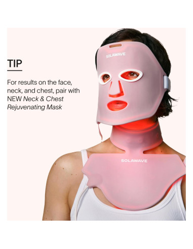 Mascarilla Terapia Luz Roja Solawave 10 Minutos Piel Radiante