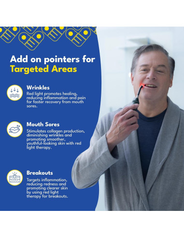 Antorcha Terapia Luz Roja AWA para Herpes Labial 18,66cm