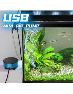 Mini Bomba de Aire USB UPETTOOLS para Acuario 5.7-26.5L 2