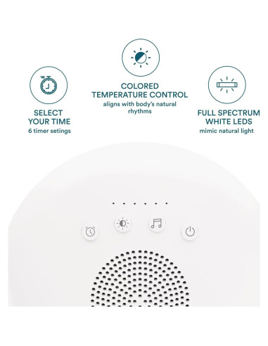 Lámpara de Terapia de Luz Homedics 10,000 Lux LED Sin UV