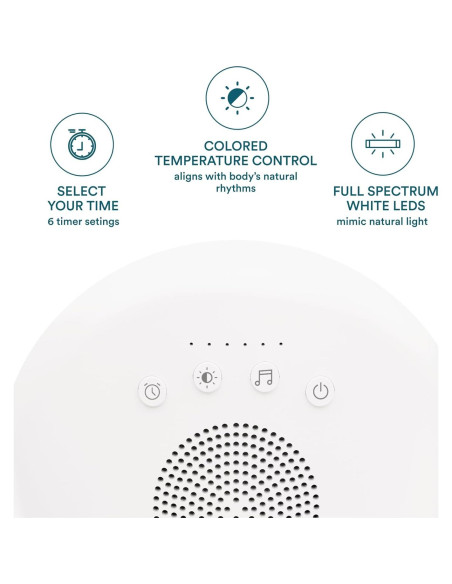 Lámpara de Terapia de Luz Homedics 10,000 Lux LED Sin UV