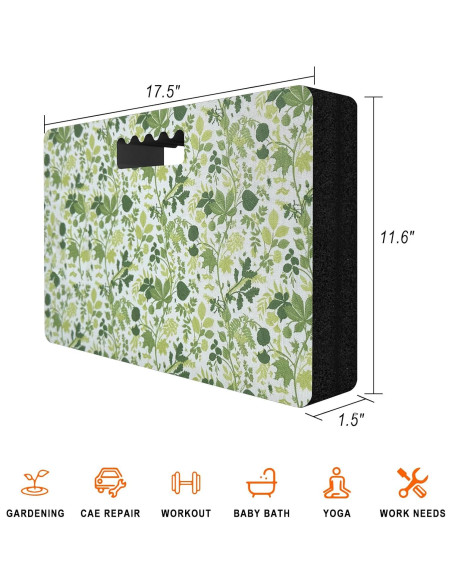 Almohadilla de Rodillas Verde NBR 44.5x29.5x3.8cm Jardinería