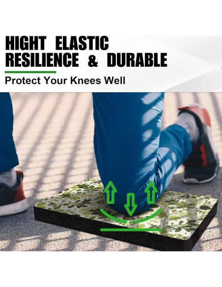 Almohadilla de Rodillas Verde NBR 44.5x29.5x3.8cm Jardinería