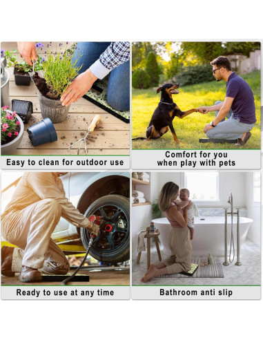 Almohadilla de Rodillas Verde NBR 44.5x29.5x3.8cm Jardinería