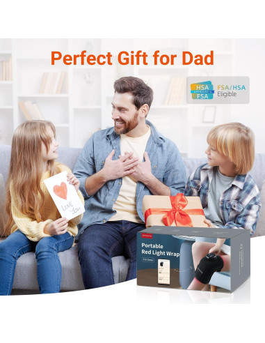 Faja de Terapia de Luz Roja Comfytemp para Rodilla Inalámbrica