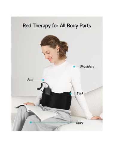 Cinturón de Terapia de Luz Roja Inalámbrico ALLJOY 660nm 850nm