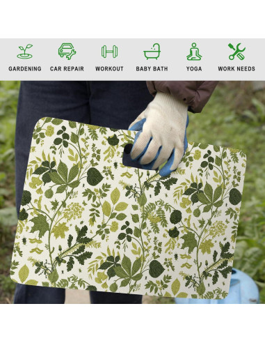 Almohadilla de Rodillas Verde NBR 44.5x29.5x3.8cm Jardinería