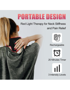 Cinturón de Terapia de Luz Roja Tamthna 5000mAh Infrarrojo 2