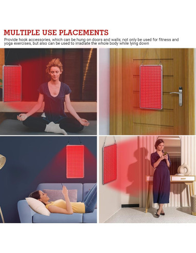 Dispositivo Terapia Luz Roja 338 LEDs mhpoycd 660nm 38cm