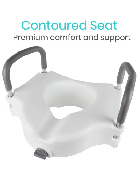 Asiento Elevado para Inodoro Vive - 12.7 cm con Manijas