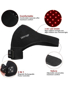 Terapia de Luz Roja Inalámbrica TIAXU para Alivio Hombro 2