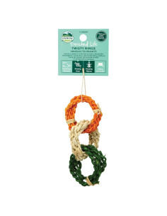 Anillos Torcidos Oxbow para Conejos y Cobayas - Juguetes Enriquecidos
