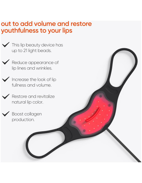 Dispositivo de Aumento de Labios LED Estanana - Terapia Luz Roja