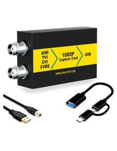 Tarjeta de Captura BNC 4-en-1 GRACETOP 1080P USB 3.0