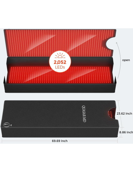 Alfombra Terapia Luz Roja QuasarMD 182,88 cm Alivio Dolor Alfombra Terapia Luz Roja QuasarMD 182,88 cm Alivio Dolor