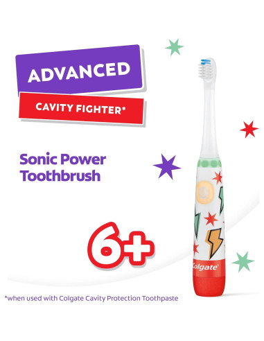 Cepillo de dientes eléctrico Colgate Advanced Cavity Fighter niños