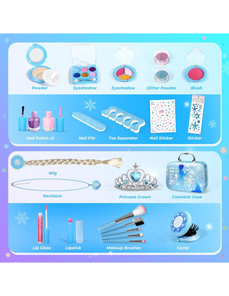 Kit de Maquillaje Lavable para Niñas INNOCHEER 25 en 1