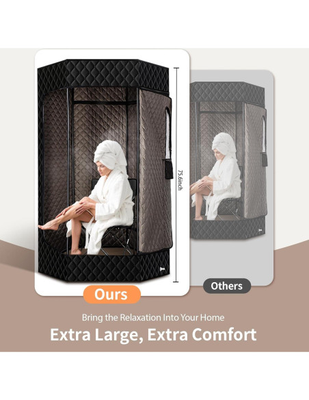 Sauna Portátil PEEKO XL Hexagonal 190 cm 1500W 4L