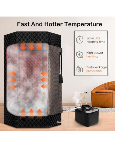 Sauna Portátil PEEKO XL Hexagonal 190 cm 1500W 4L