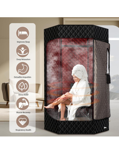 Sauna Portátil PEEKO XL Hexagonal 190 cm 1500W 4L