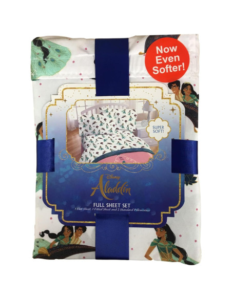 Conjunto de Sábanas Completo Disney Aladino 4 Piezas