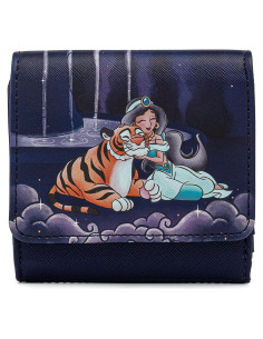 Billetera de cierre de beso Disney Aladino Jasmine Loungefly