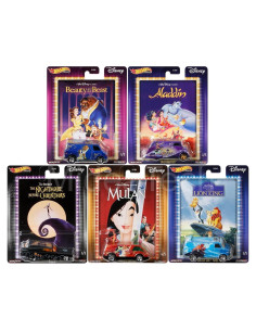 Conjunto 5 Vehículos Hot Wheels Disney Cultura Pop 2020