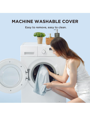 Cojín Cervical Ergonómico Bedsure, Espuma de Memoria, Azul