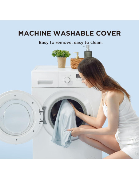 Cojín Cervical Ergonómico Bedsure, Espuma de Memoria, Azul