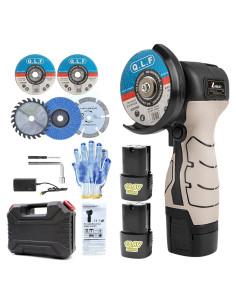 Amoladora Angular Inalámbrica ZFULVO Mini 16.8V 19500RPM