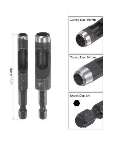 Perforador de Agujeros de Cuero HARFINGTON 6.4mm y 9.5mm