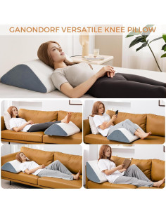 Almohada en Cuña para Rodillas Ganondorf 60x45 cm - Alivio Dolor 2