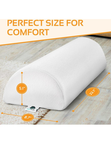 Almohada de Media Luna AllSett Health para Espalda y Piernas