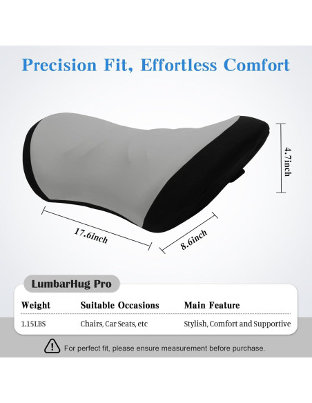 Almohada Lumbar Ergonómica Lekewn para Silla y Coche