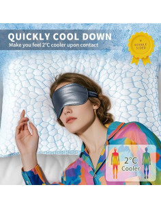 Almohada Enfriamiento QUTOOL Doble Cara Queen Set 2 2