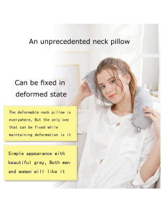 Almohada de Viaje Lucear Espuma de Memoria Gris 67.94 cm 2