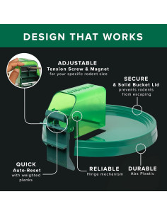 Trampa de Ratones y Ratas PlankyPro V2 con Tábula Intercambiable 2