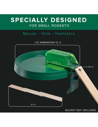 Trampa de Ratones y Ratas PlankyPro V2 con Tábula Intercambiable