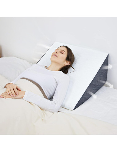 Cojín en forma de cuña Touchutopia 60x60 cm Espuma Viscoelástica