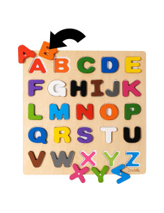 Rompecabezas Educativo Magnético de Madera Driddle - Alfabeto y Colores