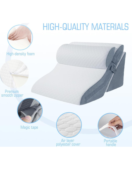 Almohada en Cuña Foamalusion 3 Piezas Ajustable 60 cm