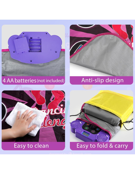 Alfombra de Baile Electrónica Bambilo - 6 Botones Iluminados